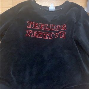 A long sleeve pajama set from target